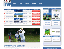 Tablet Screenshot of golf-live.at